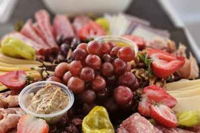 a bowl of fruit on a plate
