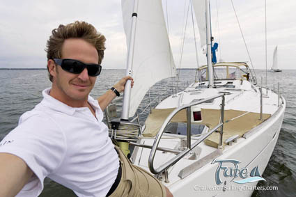 a man standing on a boat