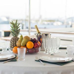 a plate of food on a table