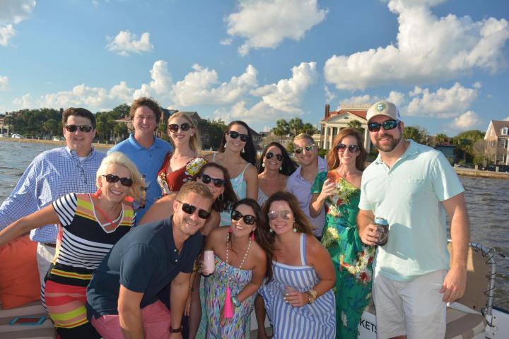 a group of people posing for the camera