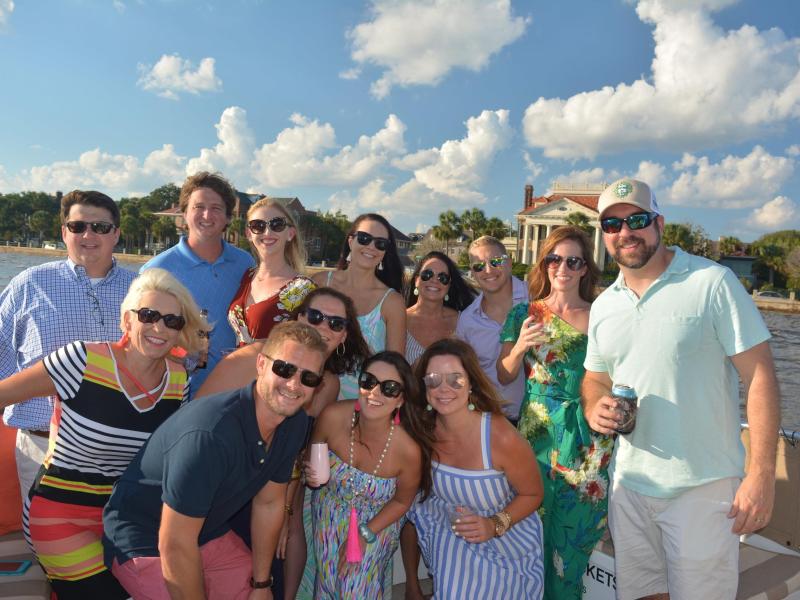 a group of people posing for the camera