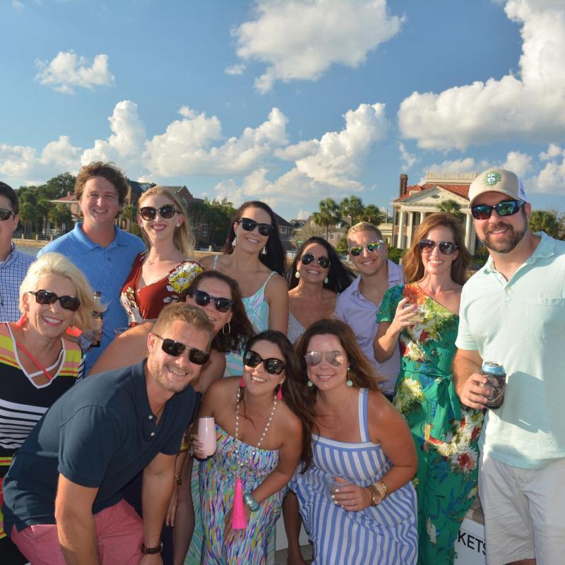a group of people posing for the camera