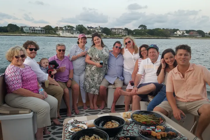 a group of people posing for a picture