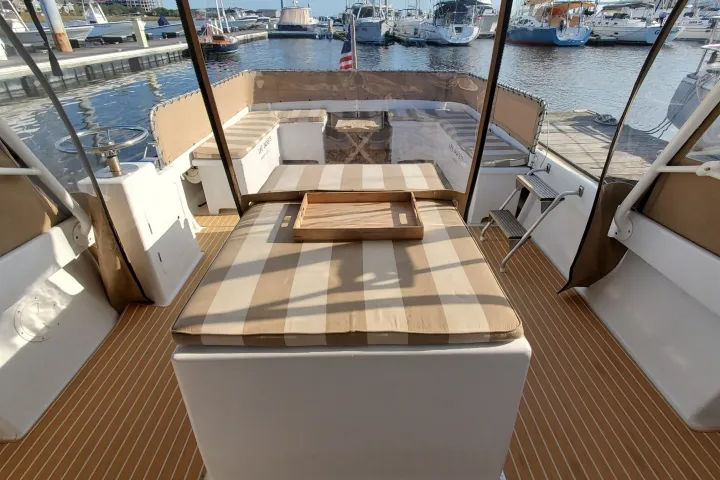 a boat sitting on top of a table