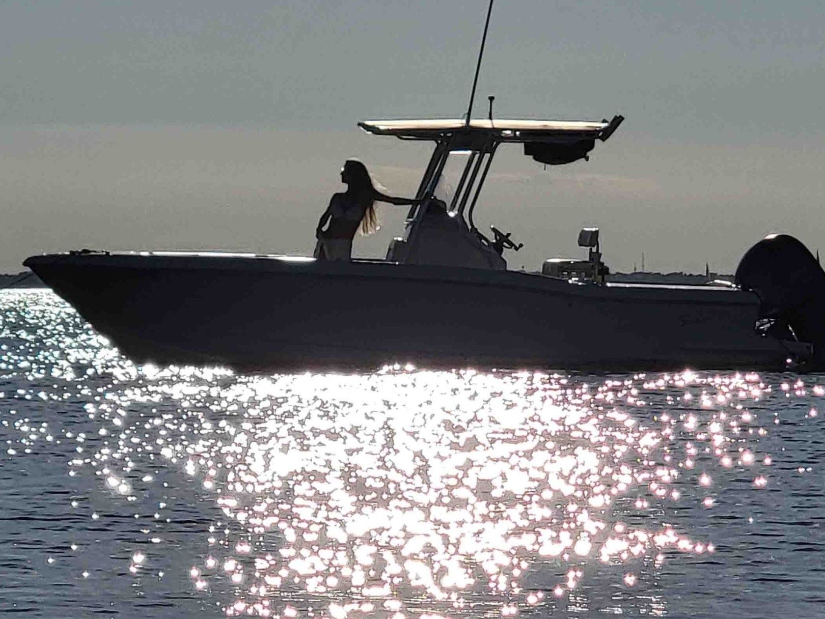 a small boat in a body of water